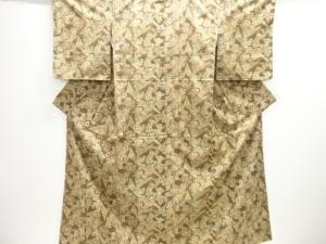 花更紗模様手織り紬着物